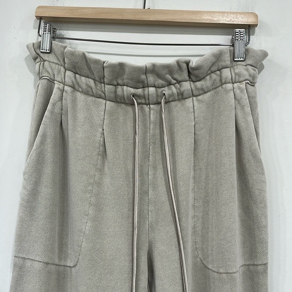 Something Navy Taupe Cotton Wash Terry 10” sleeve Sweatshirt Top size M - Picture 11 of 11